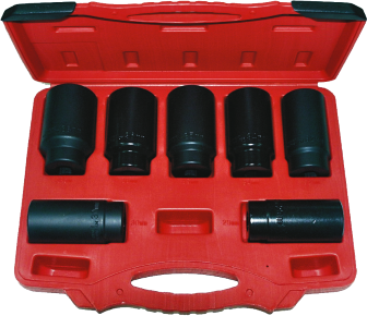 7 Piece Fwd Axle Nut Deep Socket Set