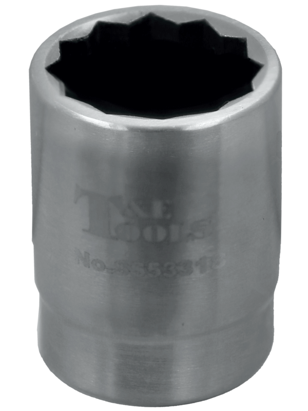 Stainless Steel 18mm x 3/8" Drive 12 Point Socket 32L