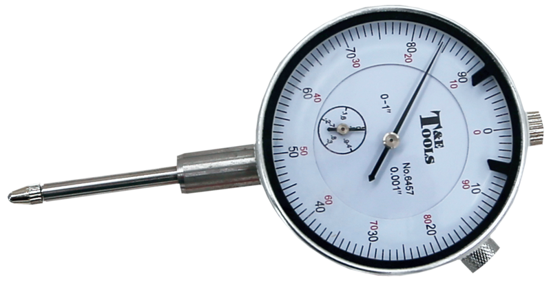 Imperial Dial Indicator 1 Inch Travel 60mm Diameter 3/8 Inch Shank