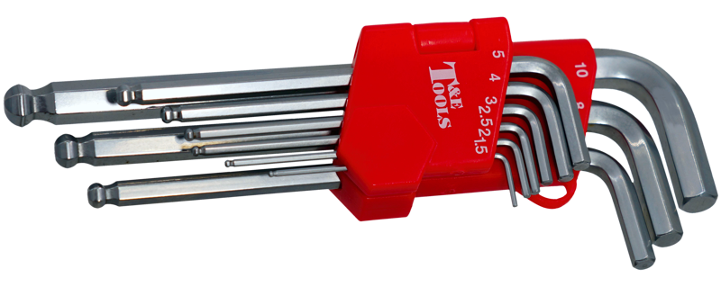 9 Piece Ball End Hex Key Set (mm)