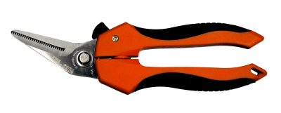 7.1/4 Inch Multi-Purpose Bent Shears Stainless Steel Hrc 54