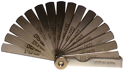 17 Blade Mini Feeler Gauge