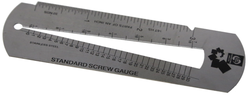 Screw & Weld Gauge 1/4 Inch To 1.3/8 Inch Gauge