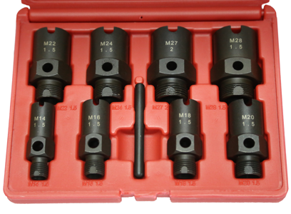 9 Piece Metric Internal & External Thread Chaser