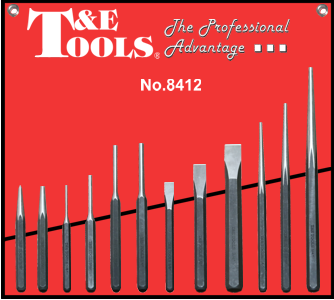 12 Piece Punch & Chisel Set