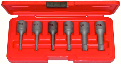 6 Piece3/8 Inch Drive Sncm+V Wedge Proof Extractor 2-10mm