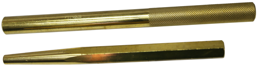 2 Piece Brass Taper & Straight Punch Set