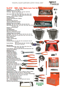 198 Piece SAE/Metric Auto Tool Set