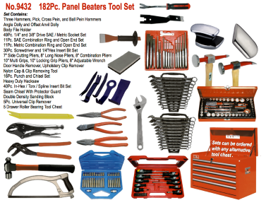 182 Piece Panel Beaters Tool Set