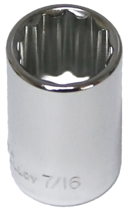 7/16 Inch 1/4 Inch Drive 12 Point Standard Socket