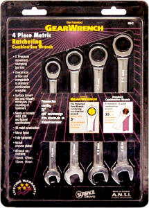 4 Piece Metric Gear Ratchet Wrench Set 10 12 13 14.