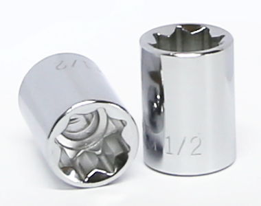 1/2 Inch 3/8 Inch Drive 8 Point Standard Socket