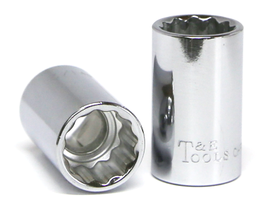 1/2 Inch 3/8 Inch Drive 12 Point Standard Socket