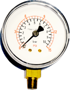 15psi 2.1/2 Inch Pressure Gauge