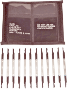 12 Piece Security Lock Pick Set Gm & Usa Locks