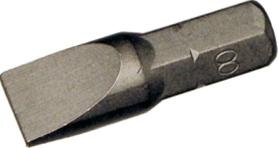 8mm Slotted 1/4 Inch Hex Bit 25mm Long