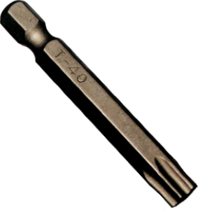 T40 Torx 1/4 Inch Hex Bit 50mm Long