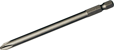 #2 Phillips 1/4 Inch Hex Bit 100mm Long