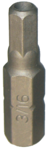 3/16 Inch Tamper Inhex 1.4 Inch Hex Bit 25mm L