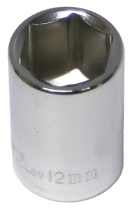 12mm 1/4 Inch Drive 6 Point Standard Socket