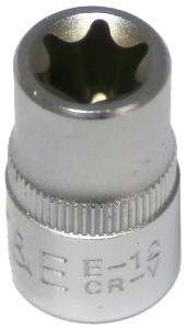 E12 3/8 Inch Drive Female Torx Socket