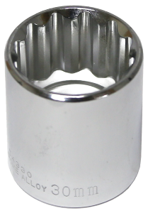 30mm 1/2 Inch Drive 12 Point Standard Socket