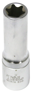 E16 1/2 Inch Drive Female Torx Socket 77mm Long