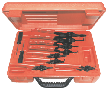 10 Piece  Internal/External Circlip Plier Set