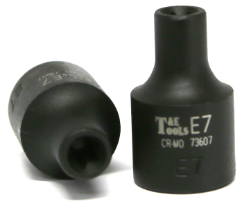 E7 3/8 Inch Drive Female Impact E-Torx Socket 28mm Long