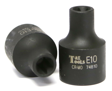 E10 1/2 Inch Drive Female Impact E-Torx Socket 38mm Long