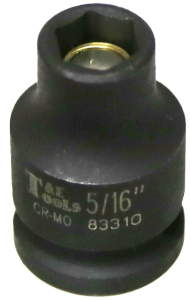 5/16 Inch 3/8 Inch Drive Magnetic SAE Impact Socket