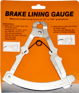 Brake Lining Thickness Gauge