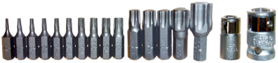 17 Piece Torx Insert Bit Set