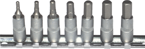 7 Piece SAE 1/4 Inch Drive Inhex Socket S 1/8 Inch .5/16