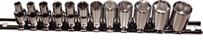 12 Piece 1/4 Inch Drive 6 Point Standard Metric Sockets