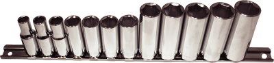 12 Piece 3/8 Inch Drive 6 Point Metric Deep Sockets