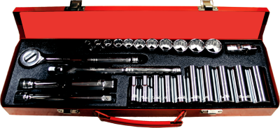 27 Piece 3/8 Inch Drive SAE Standard & Deep Socket Set