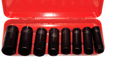 8 Piece 3/8 Inch Drive Deep Impact Socket Set