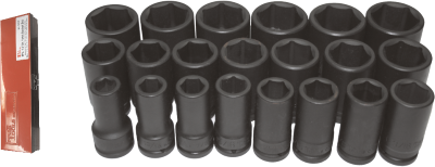 21 Piece 3/4 Inch Drive Deep Impact Socket Set 3/4 Inch -2 Inch 