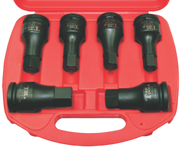 6 Piece 3/4 Inch Drive Inhex 105mm Long 5/8 3/4 13/16 7/8 15/16 1 Inch 