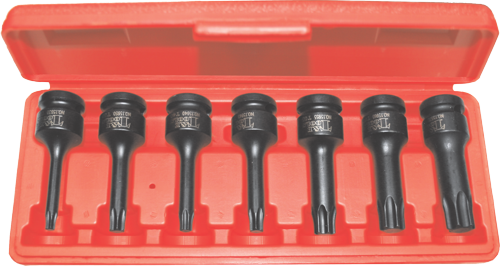 7 Piece 1/2 Inch Drive Torx Impact Socket Set T30-T70 60mm Long