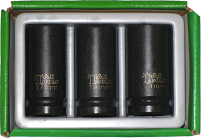 3 Piece Extra Slim Deep Impact Socket