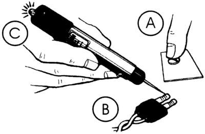 Cordless Computer-Safe Circuit Tester