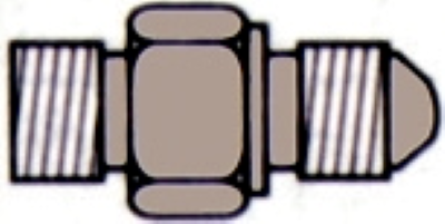 Nozzle Tester Adaptor 1/2 Inch 20 Rh 9/16 Inch 18 Lh