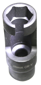 20mm 6 Point Open Side Sensor/ Injector Socket 80mm Long