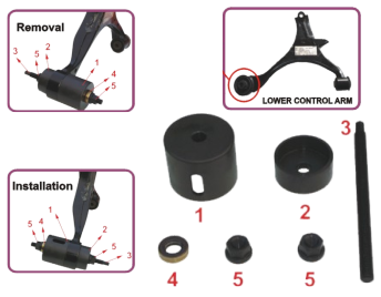 Honda Cr-V / K10 Lower Control Arm Bush Remove/Install 