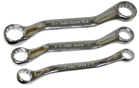 3 Piece SAE Dwarf Ring Wrench Set