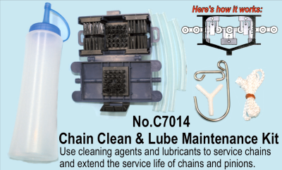 Motor Cycle Chain Clean & Lube Maintenance Kit