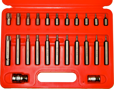 24 Piece Tamper Torx Bit Set (Long/Short)