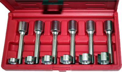 6 Piece 12 Point Open Ended Ring Wrench Socket Set